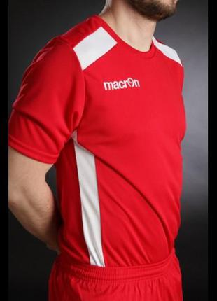 Футболка macron sirius shirt red/wht ss, l p-p