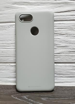 Матовый чехол Goospery для Google Pixel 3 XL серый тонкий сили...