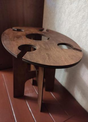 Винный столик из фанеры