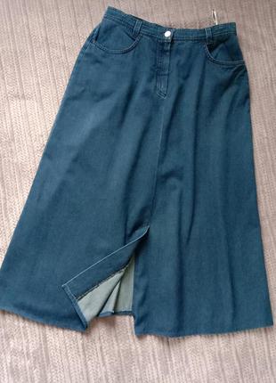 Gardeur женская джинсовая юбка миди средней длины 46-48р