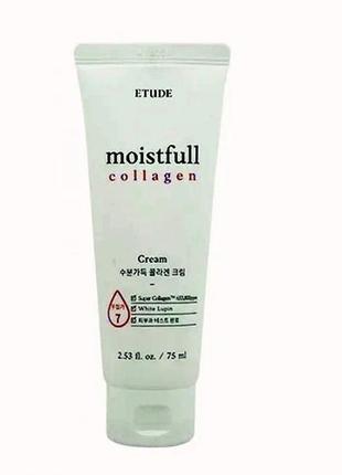 Etude house moistfull collagen cream 75ml крем для лица с колл...
