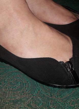 Туфли балетки замша/кожа женские 36 размер