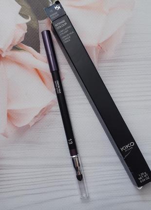 Фиолетовый карандаш для глаз kiko milano! фіолетовий олівець д...