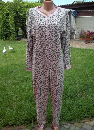 ( 48 / 50 р) женская пижама кигуруми флисовый комбинезон
