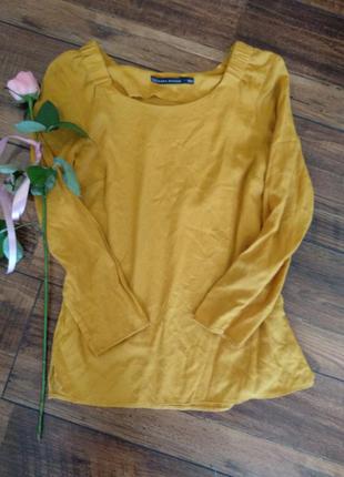 Блузка кофта горчичный цвет
