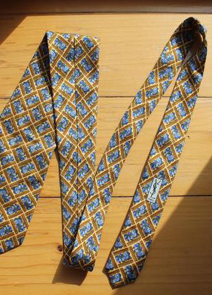 Красивый шелковый галстук yves saint laurent