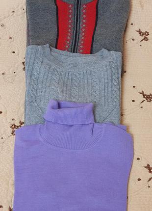 Тёплые женские свитера , размер l (48-50) eddie bauer и др.