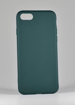 Защитный чехол для Iphone 8 TPU Candy зеленый (Forest green)