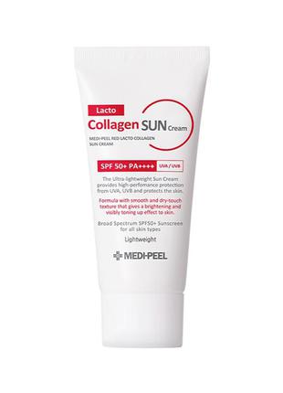 Солнцезащитный крем medi-peel red lacto collagen sun cream spf...