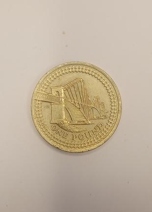 Монета 1 фунт 2004