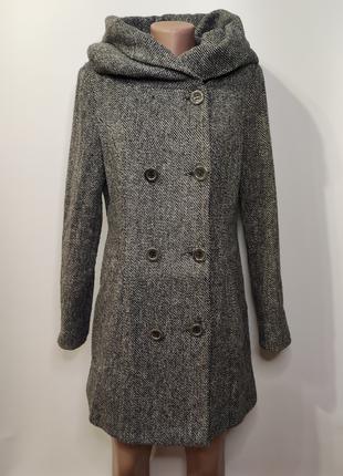 Vila clothes демисезонное пальто с капюшоном