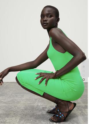 Zara платье зелёное