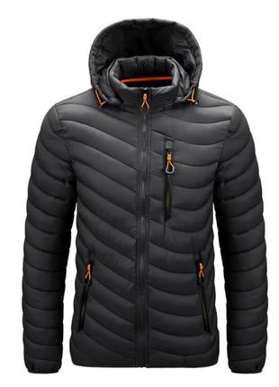 Куртка мужская теплая ветрозащитная 54-56 р модель 2021 черная