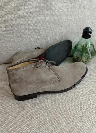 Замшеві італійські ботинки черевики faconnable (clarks, ecco) ...