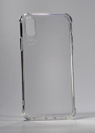 Прозрачный противоударный чехол на Iphone X