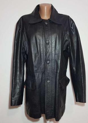Куртка кожаная xxl-3xl, gama london, сост. отличное!