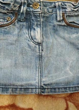 Спідниця джинсова 4-5 р. 110 зростання. дивіться виміри