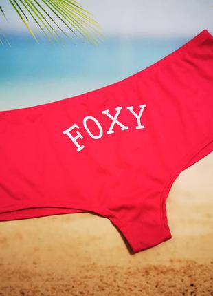 Яркие купальные плавки foxy с надписью