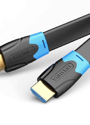 Плоский кабель HDMI Vention HDMI 2.0 кабель PVC Upgrade черный...