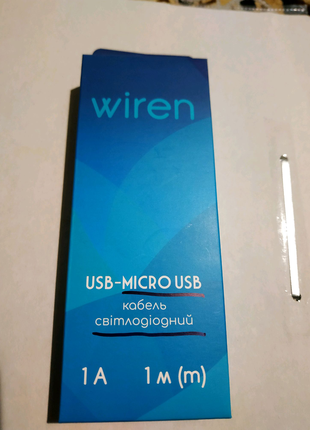 Wiren USB-Micro USB кабель светодиодный.Новый.