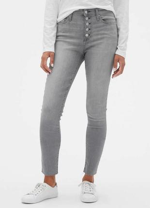 Джинсы gap high rise legging jeans, высокая талия, б/у, состоя...