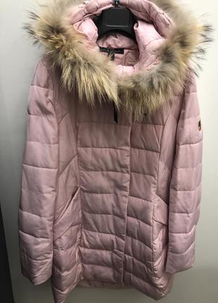 Розовое пальто tommy hilfiger в наличии размер л и хл  135256