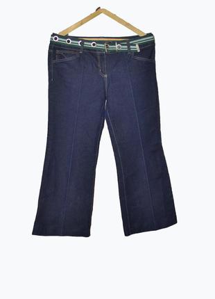 Синие джинсы большого размера с поясом star uk18