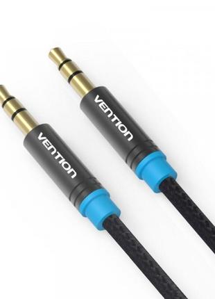 AUX аудио кабель Vention Audio 3.5 мм Cotton Braided в хлопков...