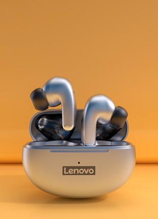 Беспроводные Bluetooth наушники Lenovo LP5 gray наушники блюту...