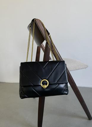 Черная женская сумка, сумка жіноча