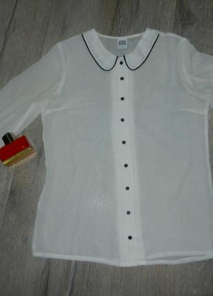 М/12/40 vero moda шикарная шифоновая белая блузка,блуза новая