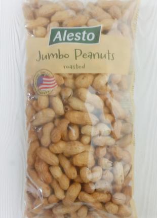 Арахіс неочищений Alesto Jumbo Peanuts, 500гр (Німеччина)
