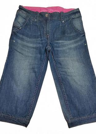Детские джинсовые шорты  бриджи  для девочки 122 см