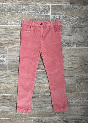 Вельветові джинси на дівчинку 4-5 років