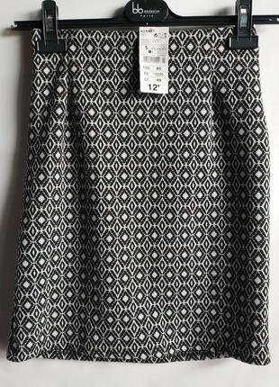 Распродажа! текстурная трикотажная юбка французского бренда ki...