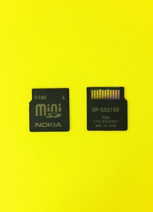 Карта памяти ПРОВЕРЕННЫЕ MiniSD 16 64 Mb Nokia 6270 6288 n73