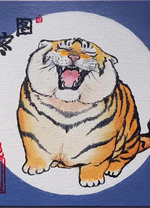 Триптих картин новий рік - рік тигра (набір їх 3х картин)