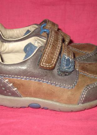 Кожаные туфли кроссовки clarks - 20 размер