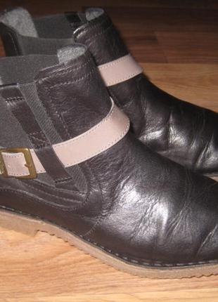 Кожаные демисезонные ботинки camel active оригинал - 38,5 размер