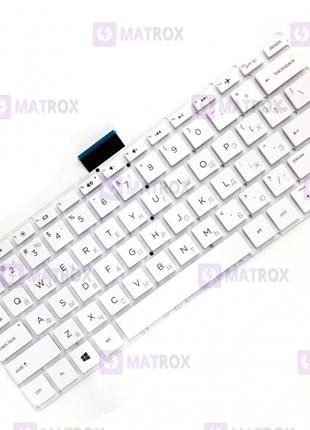 Клавіатура для ноутбука HP Pavilion X360 11-K series, rus, white