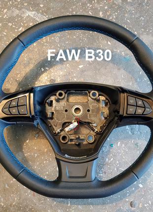 Руль FAW B30 с кнопками круиз-контроля и управления мультимедиа
