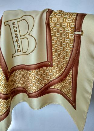 Коллекционый шелковый платок Burberrys, Burberry оригинал