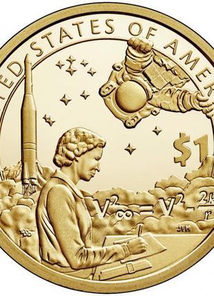 Монета США 1 доллар 2019 Сакагавея Индейцы в космосе космическ...