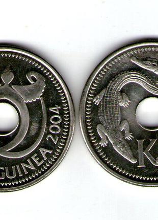 Монета Папуа-Новаwn 1 кіна 2004 рік