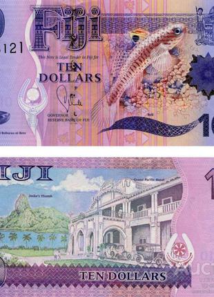 Фіджі 10 долларів 2012-2013 UNC