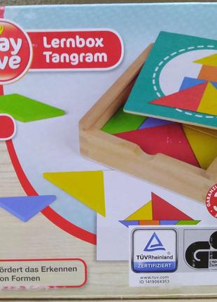 Игровой набор  обучение формам Tangram Playtive с ящиком