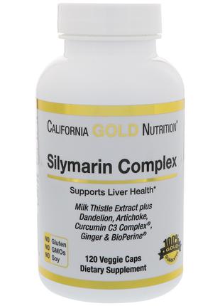 California Gold Nutrition, Силимарин-комплекс, здоровье печени