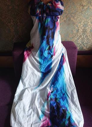 Красивый длинный сарафан макси платье в пол