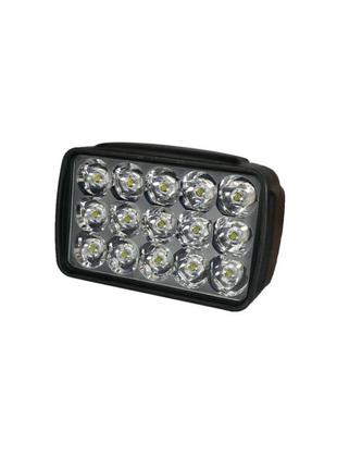 LED фара Лидер 15W 15 диодов со стробоскопом