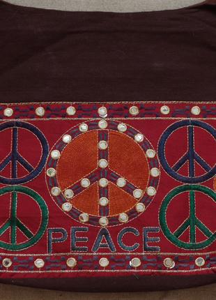 Хиппи сумка из Индии. Peace